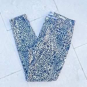 FRAME Denim Animal Print Le High Skinny Jeans